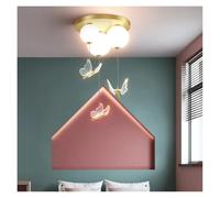 Suspension LED Moderne et épurée avec Boule Papillon, Ambiance chaleureuse et Romantique, idéale pour Une Chambre d'enfant ou Une décoration intérieure (40 cm³, télécommande).