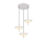 Suspension LED moderne grise ? disques ronds 10W CCT dimmable