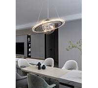 Suspension LED Moderne, Lustre Globe en Verre Transparent, Plafonnier Circulaire pour Salle à Manger, Chambre, îlot De Cuisine, Décoration De Café Rose Gold S