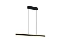 Suspension LED moderne noire barre horizontale ARCOLA Trio 35W lumi?re haut-bas