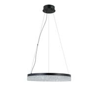 Suspension LED moderne noire en anneau Italux Pantal 22W 1700 lm