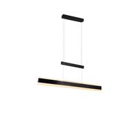Suspension LED moderne noire réglable 45W 5250 lm dimmable 2300K-4000K horizontale