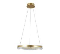 Suspension LED moderne or anneau ondulé 40W, 3000K/4000K/6000K, Morte Italux