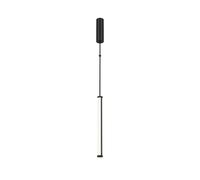 Suspension LED Noire B: 4 Cm Aluminium Verre 3000-6000K Lampe Suspendue Moderne