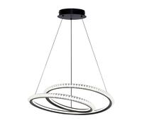 Suspension LED noire moderne Kortia Italux 35W 3160 lm CCT 48 cm