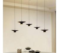 Suspension LED Norvind Lindby, dimmable, noir, Salon / Salle à manger, Métal, Moderne