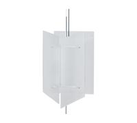 Suspension LED Oeste verre HxØ 46x43cm