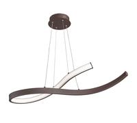 Suspension LED plafonnier salle à manger spot pendule rouille balancé Fischer 60498