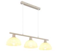 Suspension LED pour salle à manger, réglable en hauteur, couleur sable, métal, H 120 cm