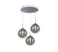 Suspension LED Réglable en Hauteur avec Abat-jour en Verre pour Salon et Décoration Intérieure