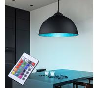 Suspension LED RGB Avec Dimmer Télécommande Pour Couloir Lampe Suspendue Noir Or