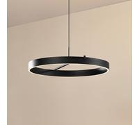 Suspension LED Rovan Lucande, dimmable, noir, Salon / Salle à manger, Métal, Moderne