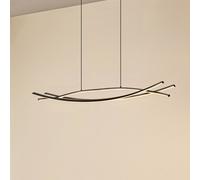Suspension LED Sayori Lucande, dimmable, noir, Salon / Salle à manger, Métal, Moderne