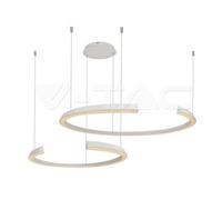 Suspension LED semi-circulaire V-tac 48W 3000K dimmable white VT-7914 - 14992
