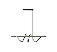 Suspension LED Spiral Aluminium 101x25cm Noir