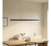 Suspension LED Tarnin Lucande, dimmable, noir, Salon / Salle à manger, Métal, Moderne