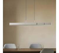Suspension LED Torven Lucande, dimmable, gris, Salon / Salle à manger, Métal, Moderne