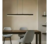 Suspension LED Torven Lucande, dimmable, noir, Salon / Salle à manger, Métal, Moderne