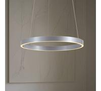 Suspension LED Yonam Lucande, dimmable, gris, Salon / Salle à manger, Métal, Moderne