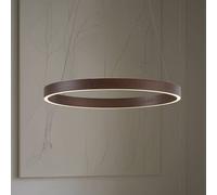 Suspension LED Yonam Lucande, dimmable, marron, Salon / Salle à manger, Métal, Moderne