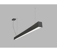 Suspension linéaire LED2 LINO P-Z CRI90, Variante : LINO 120 P-Z - 1200mm, 21-32W, 2415-3680lm, 3000K/3500K/4000K, noir