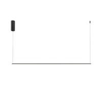 Suspension linéaire noire 120 cm LED 16W Maytoni Halo