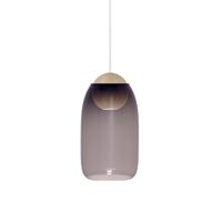 Suspension Liuku Boule Bois de Tilleul/Violet