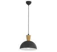 Suspension loft dôme noir/blanc E27 15W Vito Jupiter