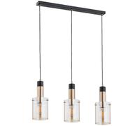 Suspension loft noire et or triple BELLA 3xE27 Alfa