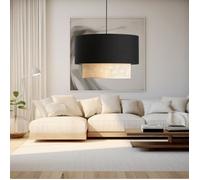 Suspension Loughborough E27 hauteur 70 cm noir jaune