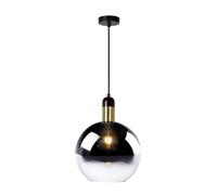 Suspension Lucide Julius Ø28 verre noir E27 40W IP20