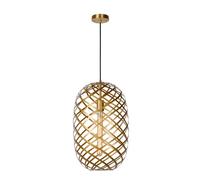 Suspension Lucide Wolfram métal Ø32 laiton E27 dimmable
