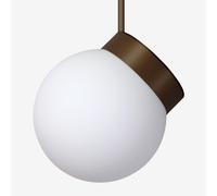 Suspension LUCIS POLARIS ZTR 11,6 W LED 4000 K, verre opale bronze ZTR.L2.280.73