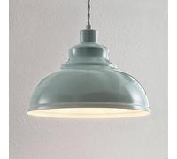 Lindby Suspension Albertine à intensité variable (Antique, Classic) en Bleu Métal e. a. pour Salon & Salle manger (1 lampe,à E27) Luminaire Lampe Plafond Plafonnier