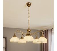 Suspension luminaire Casale Jupiter, dimmable, bronze, Salon / Salle à manger, Métal, Antique, Suspension