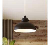 Suspension luminaire Cliona Lindby, dimmable, noir, Salon / Salle à manger, Métal, Moderne, Suspension