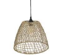 Suspension luminaire cône en rotin Jada - Diam. 35 cm