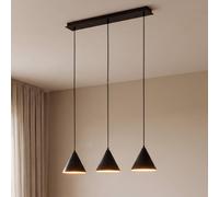 Suspension luminaire Cono TK Lighting, dimmable, noir, Salon / Salle à manger, Métal, Moderne, Suspension