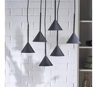 Suspension luminaire Cono TK Lighting, dimmable, noir, Salon / Salle à manger, Métal, Moderne, Suspension