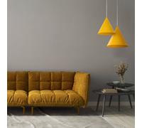 Suspension luminaire Cono TK Lighting, dimmable, orange / jaune, Salon / Salle à manger, Métal, Moderne, Suspension