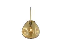 Leitmotiv – Suspension luminaire Blown Small – design en verre – Marron cuivré