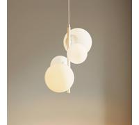 Suspension luminaire Dione ALDEX, dimmable, blanc, Salon / Salle à manger, Verre, Moderne, Suspension