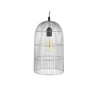 - Suspension Luminaire en métal filaire - Diam. 20cm - Argent - Cage
