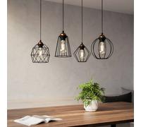 Suspension luminaire Galaxy TK Lighting, dimmable, noir, Salon / Salle à manger, Métal, Moderne, Suspension
