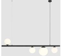 Suspension luminaire Garda 4 ALDEX, dimmable, noir, Salon / Salle à manger, Métal, Moderne, Suspension