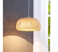 Suspension luminaire Jadwiga Lindby, dimmable, bois clair, Salon / Salle à manger, Bambou, Scandinave, Suspension