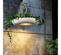Suspension Luminaire Jardin Céleste Design Nordique, Blanc, Aucune ampoule | Abat-jour ajouré motif jardin suspendu, câble ajustable, style épuré pour salon et entrée