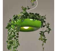 Suspension Luminaire Jardin Céleste Design Nordique, Vert, Aucune ampoule | Abat-jour ajouré motif jardin suspendu, câble ajustable, style épuré pour salon et entrée