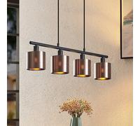 Suspension luminaire Joudy Lindby, dimmable, bronze, Salon / Salle à manger, Métal, Moderne, Suspension