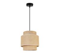 Suspension luminaire - LIGHT HOME LH - Light-Home LH Boho - Jute et métal noir - 1 ampoule E27 - Style industriel